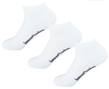 3 paar bamboe sneakersokken 5002 wit