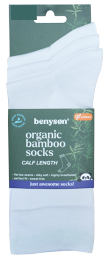 3 paar bamboe sokken 1002 witb 0