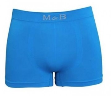Naadloze M&B boxershort B1030 in blauw