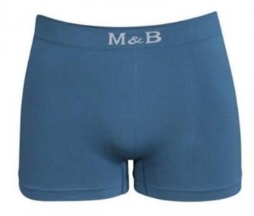 Naadloze M&B boxershort B1030 in donkerblauw