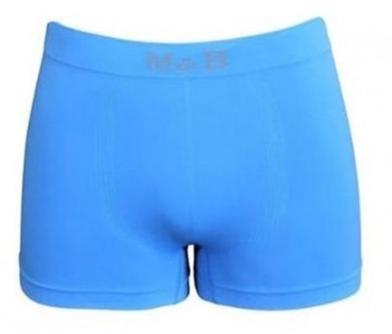 Naadloze M&B boxershort B1030 in lichtblauw.