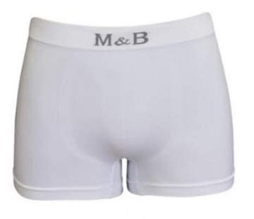 Naadloze M&B boxershort B1030 in wit