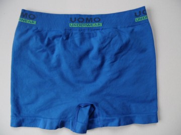 Naadloze Uomo Underwear boxershort B1002 in blauw achterkant