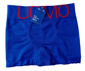 B1198 mb naadloze uomo heren boxershort blauw rood