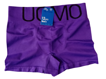 B1198 mb naadloze uomo heren boxershort paars
