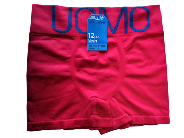 B1198 mb naadloze uomo heren boxershort rood