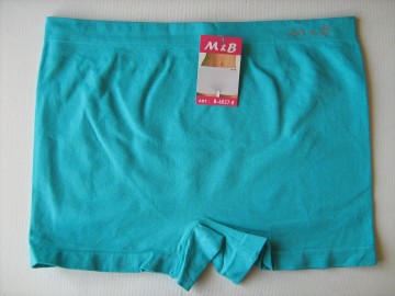 Naadloze dames boxer M&B B6027 turquoise – extra hoog model