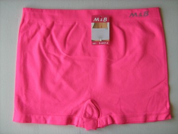 Naadloze dames boxer M&B B6027 felroze – extra hoog model, ruime pasvorm, maat XL en XXL