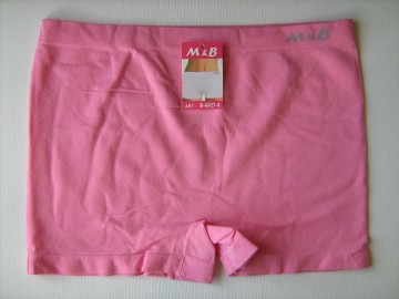 Naadloze dames boxer M&B B6027 lichtroze – extra hoog model, maat XL en XXL