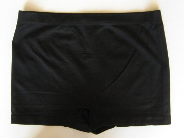 M&B B6027 dames boxer zwart – detail van stevige microfiber stof.