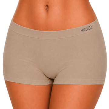 Beige naadloze dames boxer stv s8059