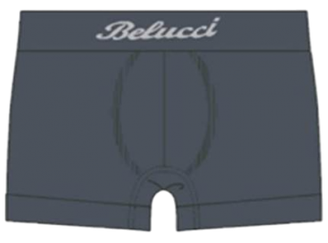 Belucci naadloze microfiber jongens boxershort 5053 antraciet model