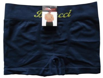 Belucci naadloze microfiber jongens boxershort 5053 donker blauw