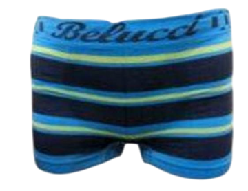 Belucci naadloze microfiber jongens boxershort 5056  blauw geel pop