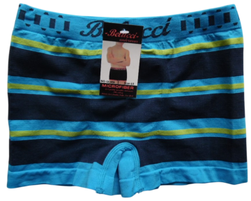 Belucci naadloze microfiber jongens boxershort 5056  blauw geel