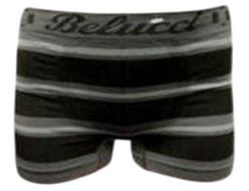 Belucci naadloze microfiber jongens boxershort 5056  grijs   zwart pop