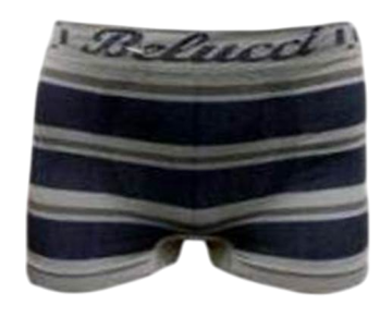 Belucci naadloze microfiber jongens boxershort 5056 donker blauw   grijs pop