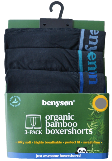 Benyson bamboe heren boxershorts 7015 black 3pack 2