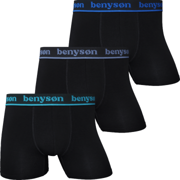 Benyson bamboe heren boxershorts 7015 black set 2