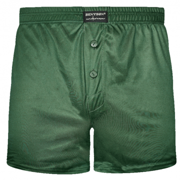 Klassieke wijde heren boxershort, model 7233, luxe katoen-viscose mix, groen