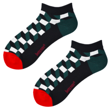 Benyson sneaker fun socks blokjes 5609 0