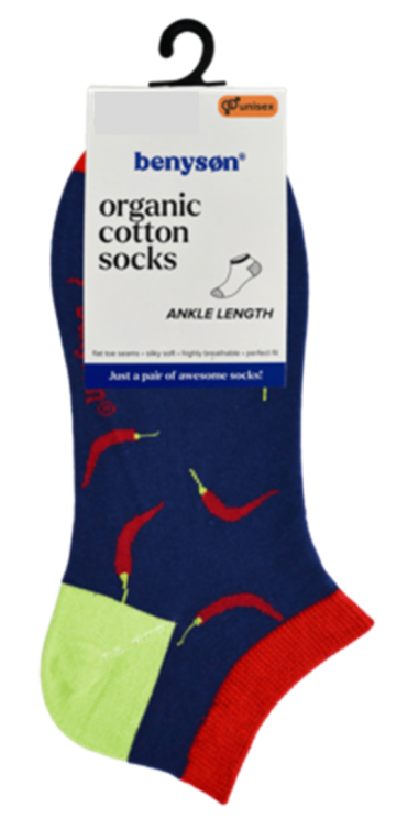 Benyson sneaker fun socks rode pepers 5606b