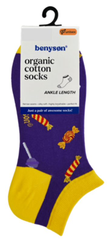 Benyson sneaker fun socks snoepjes 5608b 0