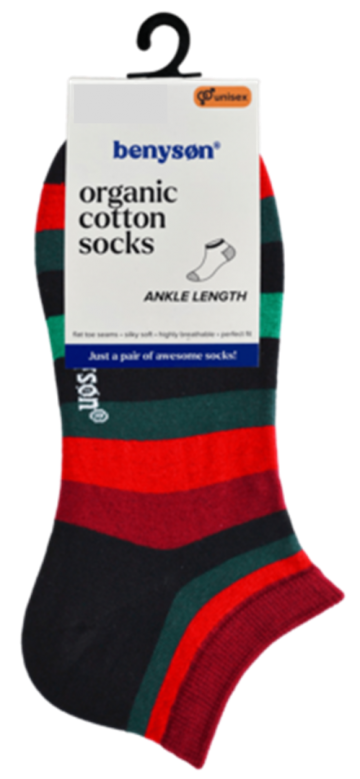 Benyson sneaker fun socks streepjes 5611 0