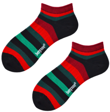 Benyson sneaker fun socks streepjes 5611b 0