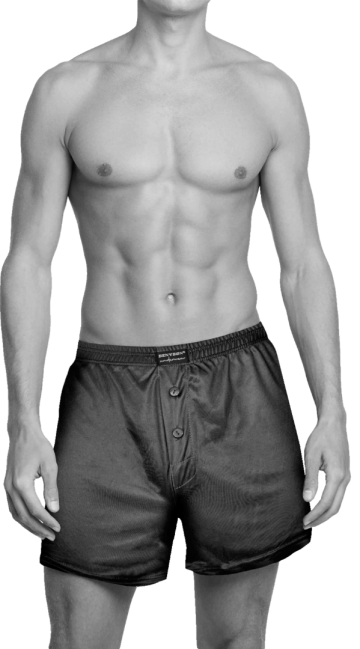 Klassieke wijde heren boxershort, model 7233, luxe katoen-viscose mix, turquoise