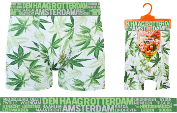 Hennep print heren boxershort van Holland Underwear, exclusieve City Boxershorts collectie, maat M ™ XXL.