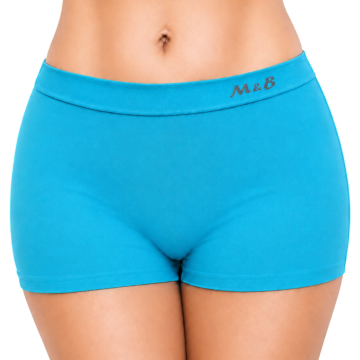 Blauwe naadloze dames boxer mb b6027