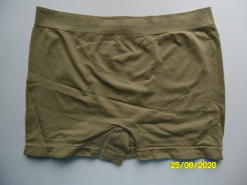 Achterzijde van M&B B3152 beige boxershort met elastische microfiber stof