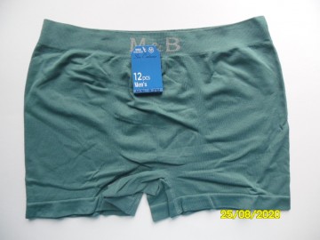 voorzijde Naadloze M&B B3152 boxershort in groen
