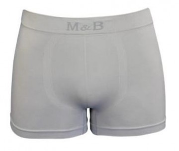M&B B3152 naadloze boxershort in lichtgrijs met aansluitende pasvorm