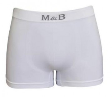 Naadloze M&B B3152 boxershort in wit