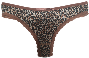 Fine woman string 808 luipaard bruin