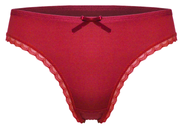 Fine Woman stretch katoenen string 805 rood