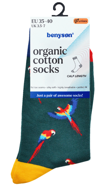 Fun sokken 080 papegaaien 2 0