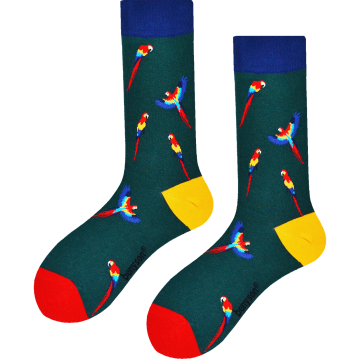 Fun sokken 080 papegaaien