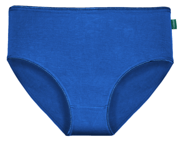 Gaubert® dames midi slip 903 in blauw. Hypoallergeen, huidvriendelijk