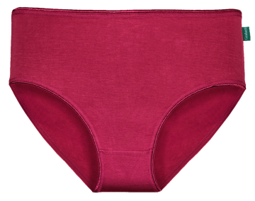 Gaubert® dames midi slip 903 in rood. Hypoallergeen, huidvriendelijk