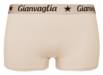 Gianvaglia Dames Boxer 8037 in beige, stretch katoen, maat M ™ XXL