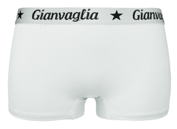 Gianvaglia Dames Boxer 8037, wit, stretch katoen, maat M ™ XXL
