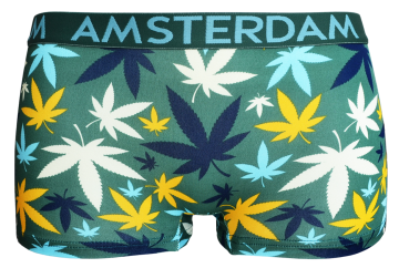 Holland Underwear® katoenen dames boxer, model 8034, weed print groen, maat M ™ XXL