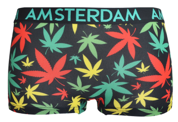 Amsterdam Collectie dames boxer, laag model, weed design, Holland Underwear, maat M ™ XXL