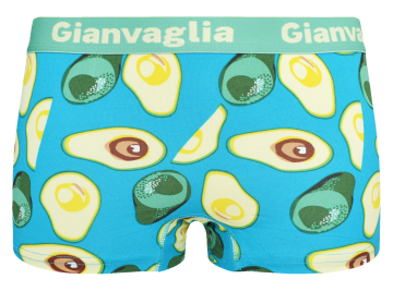 Dames boxershort met vrolijke avocado print en elastische tailleband