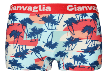 Dames boxershort met tropische palmbomenprint