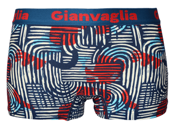 Stretch katoenen dames boxer Gianvaglia 8802 met moderne strepenprint