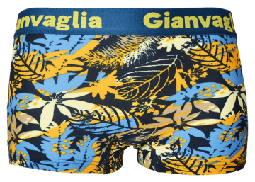 Stretch katoenen dames boxer Gianvaglia 8802 met tropische print